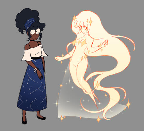 Astrology lesbians (2025) Character concept