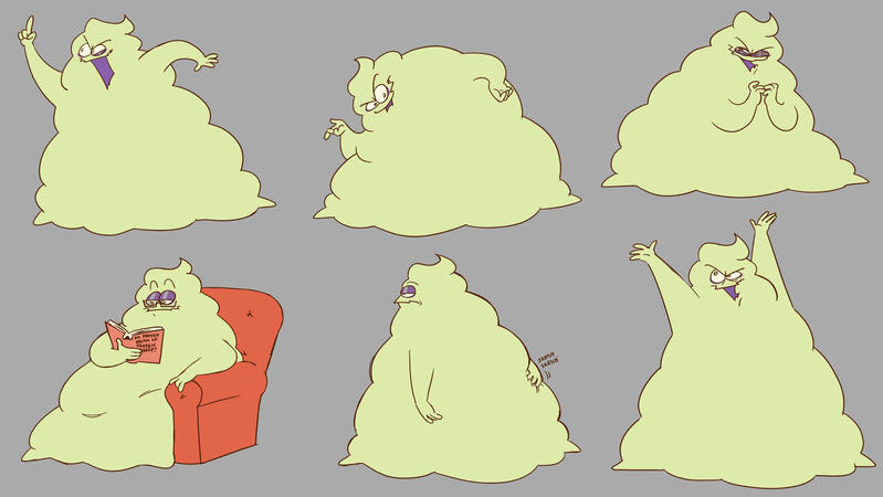 Froyo Freak pose sheet (2025) Thesis film