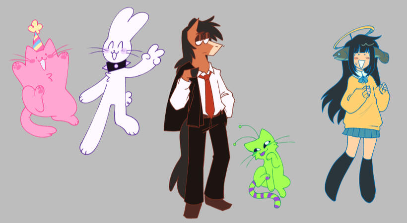 Party Cat &amp; Friends! (2025) Original characters