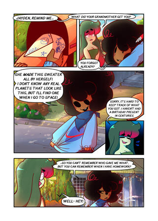 Hell &amp; Above pg.1 (2020) Original comic, backgrounds by Somnia